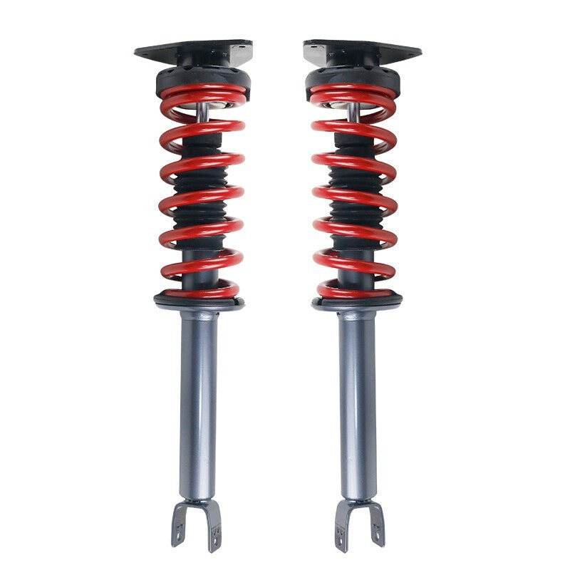 Pair Rear Air Bag to Coil Spring Complete Struts Kit For 2002-2010 AUDI A8 D3