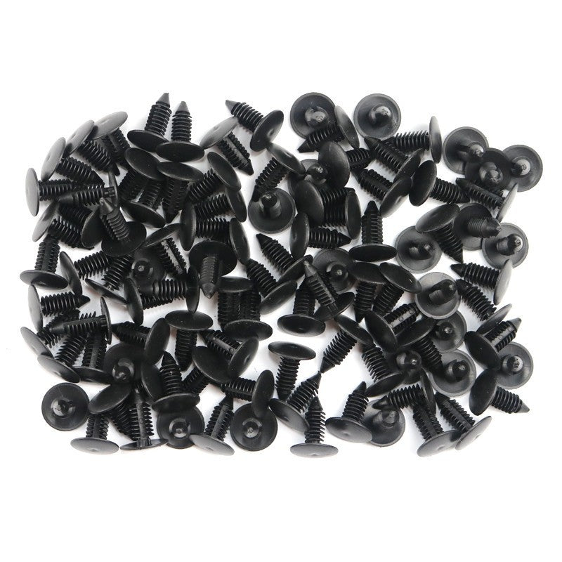 100pcs 8mm Bumper Clips Fender Push Pin Auto Car Hole Plastic Rivets Fastener