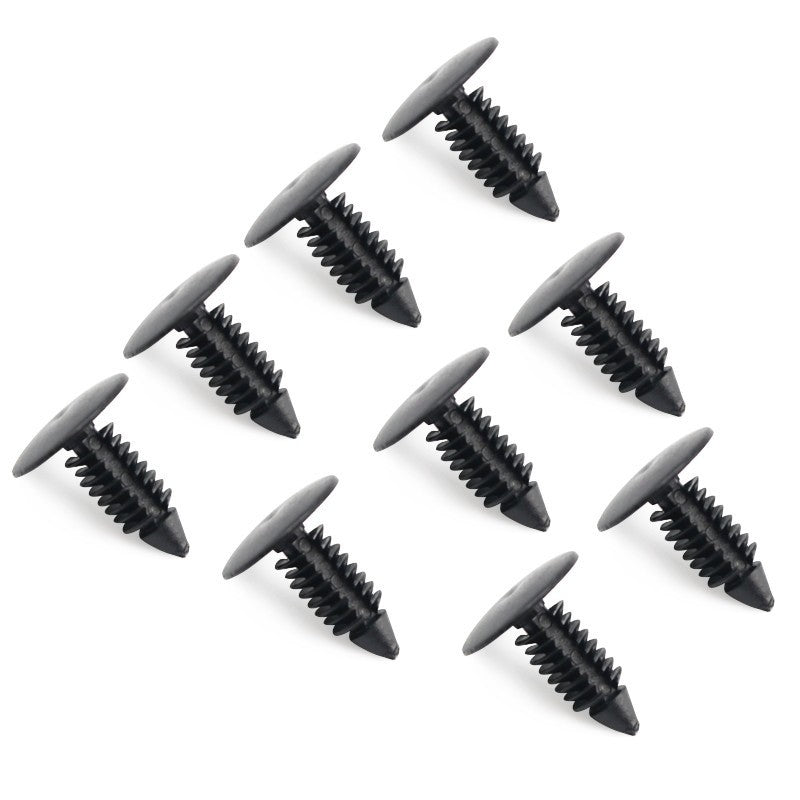 100pcs 8mm Bumper Clips Fender Push Pin Auto Car Hole Plastic Rivets Fastener